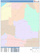Cleveland Heights Digital Map Color Cast Style
